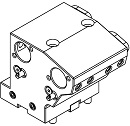 BMT44 BOLT PATTERN 40x55 BORING BAR HOLDER 2x ID=25 mm L=75 mm HALF INDEX NAKAMURA NTJ100